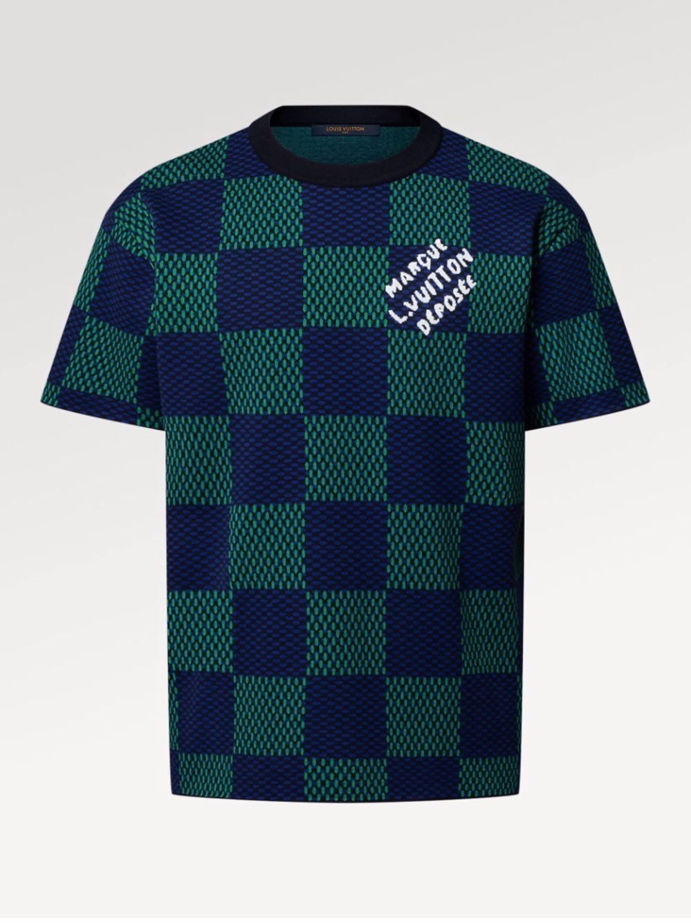Louis Vuitton Jacquard Damier Checker Knit Tee